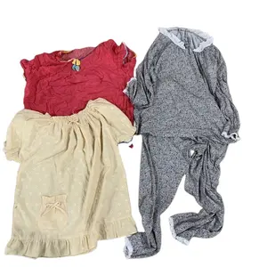 used sleepwear cotton silk pajamas night clothes second hand clothes buy bulk used clothing