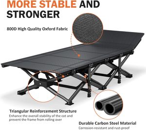 Brandina da Campeggio Ultraleggera OEM, Letto Portatile Pieghevole per Esterni per Adulti, Capacità di Carico Resistente 180KG - Product Image 4