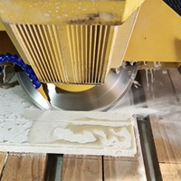 Machine de découpe à pont 3 axes ZEUS 15kW, longueur max. 3200mm, contrôlée par PLC, pour pierre, granit, marbre, carrelage, avec moteur, pompe, boîte de vitesses