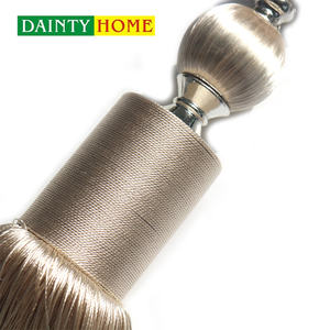 Design classique élégant suspendu boule rideau glands Offre Spéciale décoratif cravate arrière pour tringles à rideaux pistes et accessoires - Product Image 6