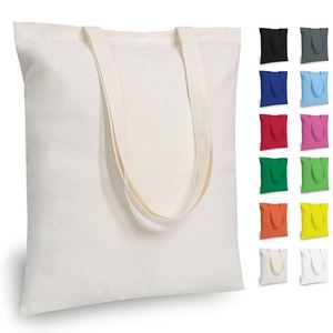 Natural 10oz Cotton Canvas Reusable Grocery Shopping Tote <b>Bag</b> - Product Image 1