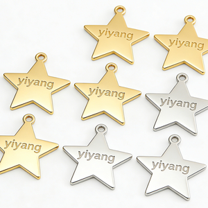 Accessoires pour sacs à vêtements : Étiquette métallique personnalisée avec logo de marque doré pour vêtements - Product Image 2