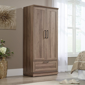 Hot <strong>Sale</strong> Modern 2025 <strong>Cheapest</strong> <strong>Wardrobe</strong> Simple Melamine Wooden 2 Doors 1 Drawer Clothes <strong>Wardrobe</strong> Closet - Product Image 1