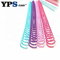 Couleurs et tailles personnalisées, reliure spirale de luxe, bobine plastique PET PVC, matériel de reliure de livres, bobine spirale de qualité supérieure