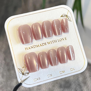 Uñas Acrílicas Hechas a Mano al por Mayor, 10 Piezas, Reutilizables para Mujeres, Suministro de Fábrica, Uso <span class=keywords><strong>en</strong></span> Salón, Diseño Personalizado - Product Image 4