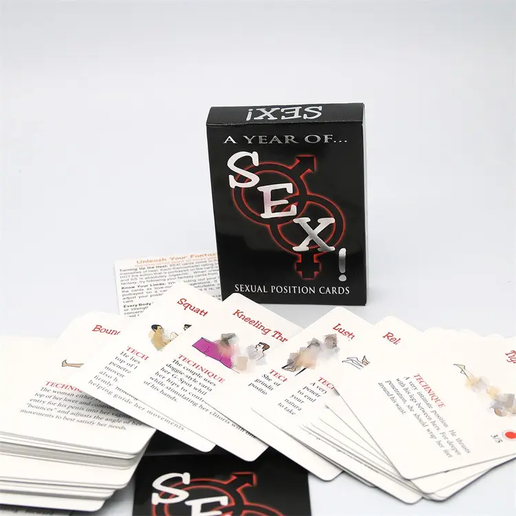 Erotik oyunlar cinsel pozisyon oyun kağıt kartları bir yıl seks yetişkin seksi oyun kartları için çift oyun seks pozisyon seks oyuncakları setleri