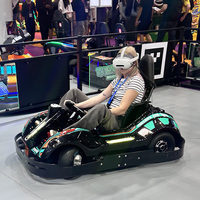 Kart de combat interactif électrique immersif à réalité mixte populaire avec télécommande et structure gonflable pour les manèges de parcs d'attractions