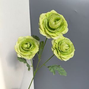 Jinxi Artificial Camellia Flower 3 Heads Silk Flower <b>Wedding</b> Decoration Home Decor Photography <b>Props</b> - Product Image 3