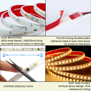 Ruban <span class=keywords><strong>LED</strong></span> AC110V 220V 2835 120 <span class=keywords><strong>LED</strong></span>/m, coupable toutes les 10 cm, bande diode souple <span class=keywords><strong>220</strong></span> Volts, lampe flexible sans prise, ruban <span class=keywords><strong>LED</strong></span> 220V - Product Image 4