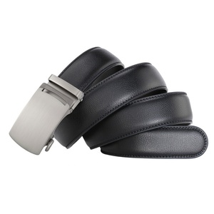 Cinturones de Cuero Vacuno para <span class=keywords><strong>Hombre</strong></span>, Nuevos, Venta al Por Mayor de Fábrica, Hebilla Automática de Aleación, Estilo Ejecutivo Juvenil - Product Image 4