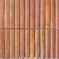 Carreaux de mosaïque rainurés en marbre naturel, en forme de bande longue et en arc, pour murs de fond de salle de bain modernes, idéaux pour hôtels et villas