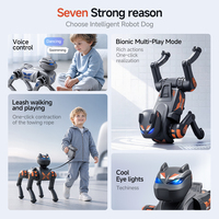 Perro Robot Inteligente HTL AI 2.4G RC, Cachorro Robótico Programable con Control por Gestos y Voz, Sígueme para Niños
