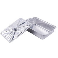 Pot en aluminium profond avec couvercle 69oz 128oz, récipient jetable pour soupes, ragoûts et aliments, idéal pour la restauration, les restaurants et les plats à emporter chauds