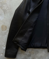 Veste Softshell Zippée Noire Épaisse et Robuste en Similicuir PU pour Homme, Personnalisable par le Fabricant