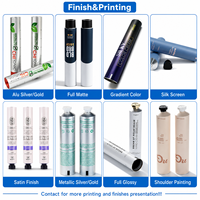 Tube cosmétique en aluminium vide, pliable, pour présentation, échantillonnage et test, emballage en gros pour tubes métalliques