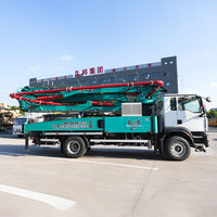 Camion malaxeur-pompe à béton diesel East Wind avec moteur et roulement, pour béton de 160-220 mm de liquidité, idéal pour la construction