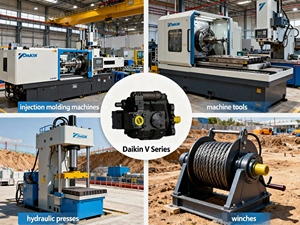 ปั๊มลูกสูบควบคุมการไหลแบบคงที่ DaikinV 16-160 ซีซี  วัสดุเหล็กหล่อ  พร้อมตัวชดเชยแรงดัน  รับรองมาตรฐาน CE&ROHS  แรงดัน 210 บาร์ - Product Image 5