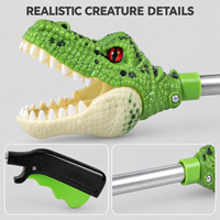 Jouet attrape-dinosaures EPT avec poignée à pression et tête d'animal, outil de préhension pour les distributeurs de jouets