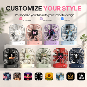 พัดลม OEM ODM ปรับแต่งได้ พกพาสะดวก ใช้ในบ้าน/สำนักงาน ปรับความเร็วลมได้ - Product Image 1
