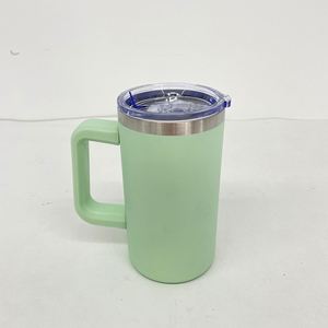 Vasos Térmicos Deportivos de 20oz con Diseño de Macaron, Sublimables, en Stock, Taza de Viaje para Café con Asa Extraíble - Product Image 3