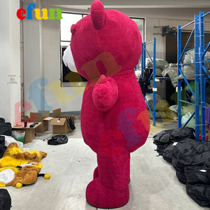 Efun MOQ 1 pz Costume gonfiabile <span class=keywords><strong>marrone</strong></span> orsacchiotto costumi mascotte adulti cartone animato animale che cammina Costume Cosplay in vendita - Product Image 5