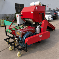 Machine à ensiler et à emballer tout-en-un électrique contrôlée par PLC pour l'alimentation des bovins, la fourrage et la ensilage