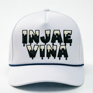 Casquette de golf personnalisée en corde, casquette d'extérieur à 5 panneaux avec logo personnalisé, casquette de baseball blanche - Product Image 1