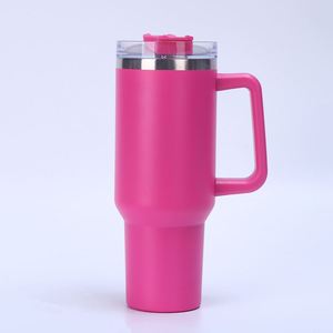 40oz <b>Travel</b> Car H1.0 Handle <b>Mug</b> Vacuum Tumbler <b>Lid</b> Straw Non-Slip Base ODM OEM Custom Logo - Product Image 3