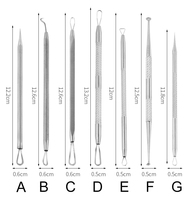 Logo personnalisé aiguille Blackhead Remover Pimple Extractor Popper pour l'acné Comedone Blemish Whitehead Zit Removal Tool avec emballage
