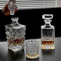 Botella de Vino Cuadrada de Cristal de 30 oz, Botella de Vodka, Licor, Whisky, Decantador de Vino