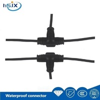 HE SHENG JIA XING Faisceau de câbles en T personnalisé IP67, connecteur étanche en nylon à 2/3/4 broches avec contact en cuivre pour éclairage LED