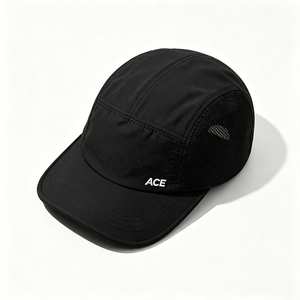 5 Panel Camping Sports <b>Cap</b> Lightweight Quick Dry Outdoor Hat Custom ACE Embroidery Logo <b>Hiking</b> Travel Mesh Unisex Wholesale OEM - Product Image 3
