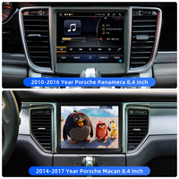 Autoradio stéréo 8.4 pouces Navigation GPS pour Porsche Cayenne Macan Panamera Android 2010-2017 avec CarPlay Bluetooth Mirror Lin