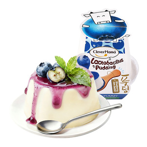 Clever Mama 125g Halal Saveur Œuf Faible en Gras <span class=keywords><strong>Lait</strong></span> de Nouvelle-Zélande Gelée de Konjac Pudding Snacks de Loisirs - Product Image 2