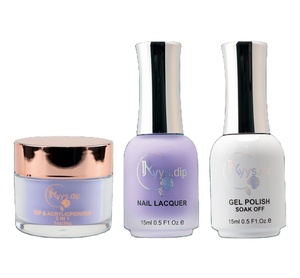 Kit 3 in 1: Smalto Gel, Smalto Tradizionale e Polvere per Unghie, Alta Consistenza e Perfetta Corrispondenza Cromatica - Product Image 1