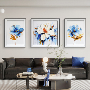 Peinture de décoration d'entrée de luxe moderne fleurs abstraites minimalistes pour salon chambre allée articles de maison Art décoratif - Product Image 6