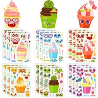 Netter Cartoon-Tier ausdruck Machen Sie einen Gesichts aufkleber Diy dekoratives Tagebuch Pvc wasserdichte Puzzle-Spielzeug aufkleber