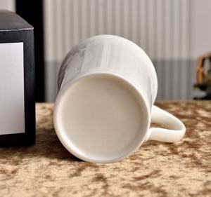 European-Style Light Luxury Bone China Mug Gift <b>Box</b> Striped Pattern Coffee & Water Cup Dishwasher Microwave Safe Heat Resistant - Product Image 2