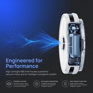 Smart Robot Vacuum Cleaner, Auto Sweep Vacuum <b>Mop</b> Combo, Anti-Collision Household Floor <b>Cleaning</b> Robot for Hardwood & Carpet - Product Image 6