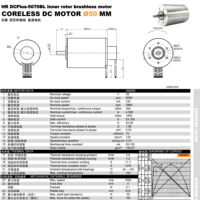 Moteur rotatif micro BLDC à rotor interne 5070, 48 V, longue durée de vie, couple élevé, triphasé, efficace, avec encodeur pour articulation de bras robotique