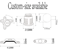 Serrure de meuble en alliage de zinc à came, vente directe usine, avec 2 clés, serrure de placard en gros, OEM ODM, logo personnalisé