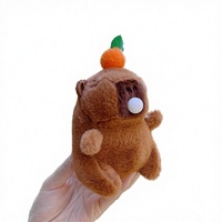 Nouveau porte-clés fantaisie en peluche super douce Capybara, jouet animal en peluche avec sonnette BB et bruit de bulles, en coton PP, OPP, idéal pour un anniversaire