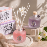 Bouteille diffuseur de parfum d'ambiance en verre écologique, sans alcool, longue durée, créative et personnalisée, vente en gros usine