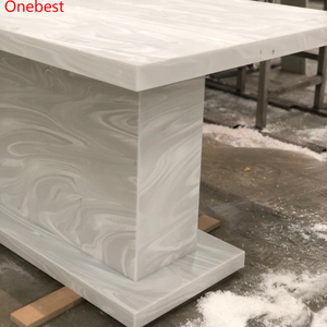 Cao cấp corian Đá Bàn ăn cho 4 người thiết kế tuyệt đẹp hình chữ nhật hình dạng bảng cho quán cà phê - Product Image 3