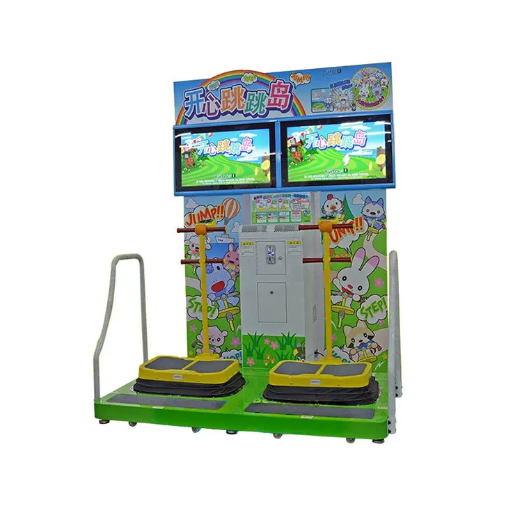 Jetonlu arcade spor mutlu Atlama Ada Atlama oyun makinesi satılık