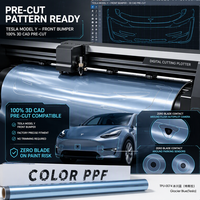 Film de protection de peinture (PPF) TPU bleu glacier pour Tesla Model Y, pré-découpé, prêt à l'emploi, 1,52x15m, vente en gros, directement de l'usine