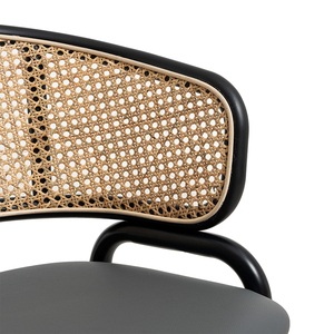 Ghế Mây Kim Loại Hiên Cổ Điển Được Bọc Đơn Giản Ghế Nhà Hàng Cadeiras De Jantar Sillas Comedor Có Cánh Tay Và Lưng DC-1698 Bằng Liễu Gai - Product Image 5