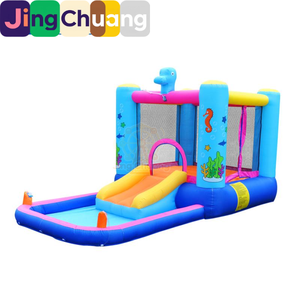 Castillo Inflable Infantil, Parque Acuático Doméstico, Trampolín, Juego Acuático al Aire Libre, Castillo Inflable Pequeño y Mediano - Product Image 5