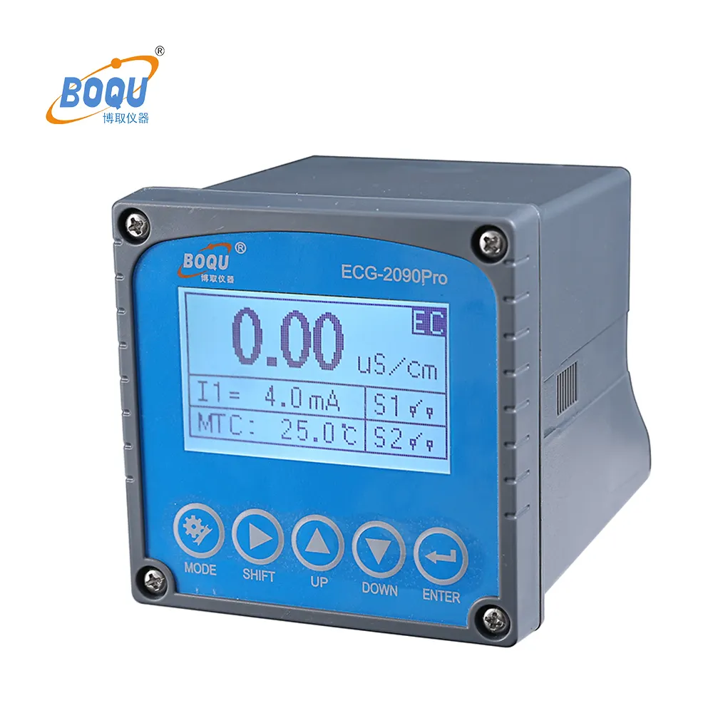 BOQU מפעל קנדה שוק חם מוכר ECG-2090pro Inline באינטרנט מים דיגיטלי חשמל tds ec בקר מוליכות מד