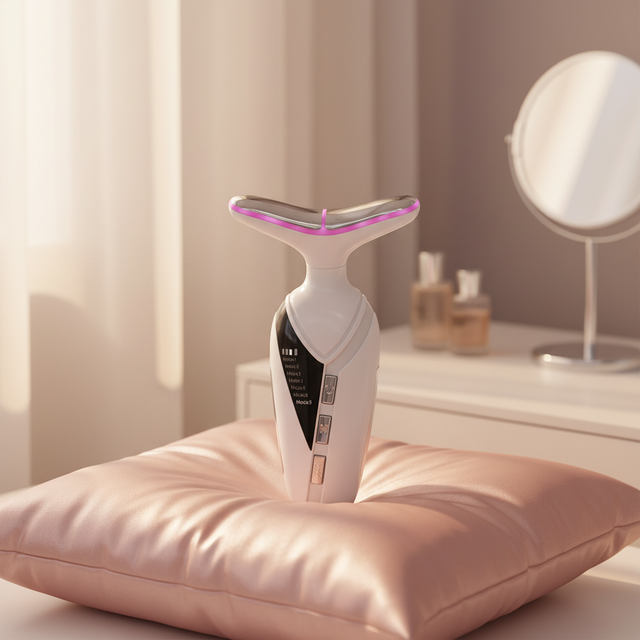 7 Color Neck and Face Beauty Device Neck Lifting Vibration Massager Face V-line Neckline Double Chin Reducer